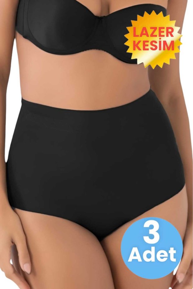 Women's Laser Cut Slimming and Lifting Slip Panties Corset Set of 3