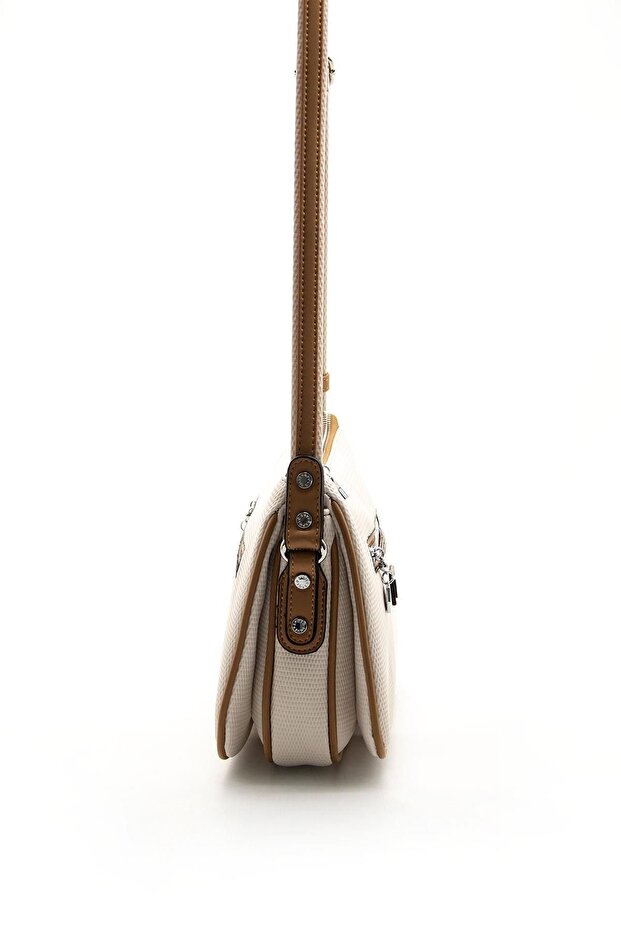 Bej - A.Taba SP818 Kadın Çapraz Çanta - 3