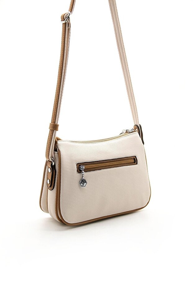 Bej - A.Taba SP818 Kadın Çapraz Çanta - 4