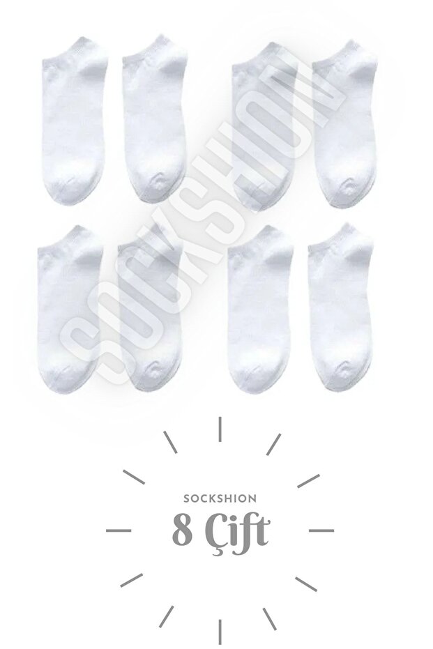 Unisex 8 Pairs Cotton Booties Socks - Comfortable and Stylish Design