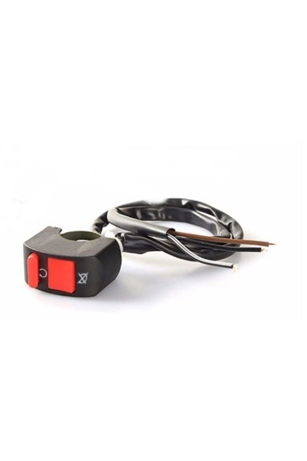 U7 Motosiklet Sis Farı Mercekli Büyük Kafesli Sarı Angel Işıklı Led (2 Adet Led + 1 Anahtar) - 3