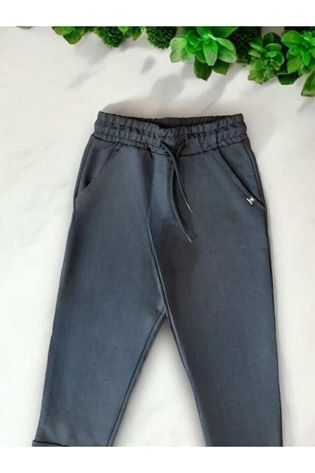 Erkek Çocuk Basic Pamuklu Eşofman Alt - 3