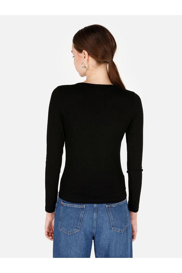 Siyah Kadın Tshirt U.kol - 2