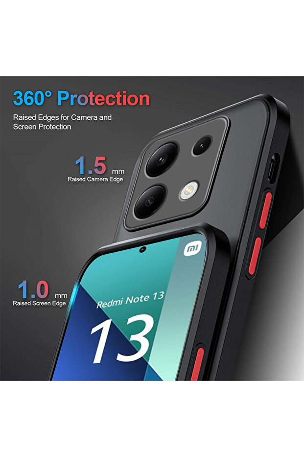 Redmi Note 13 4g Case Matte Fingerprint Proof Camera Protected Hard Silicone With Colorful Keys - 5