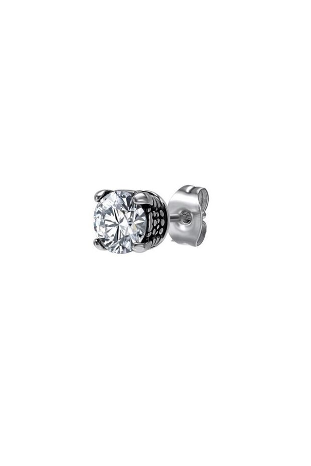 Zircon Stone Vintage Oversized Nail Model Gothic 316L Steel Unisex Earrings