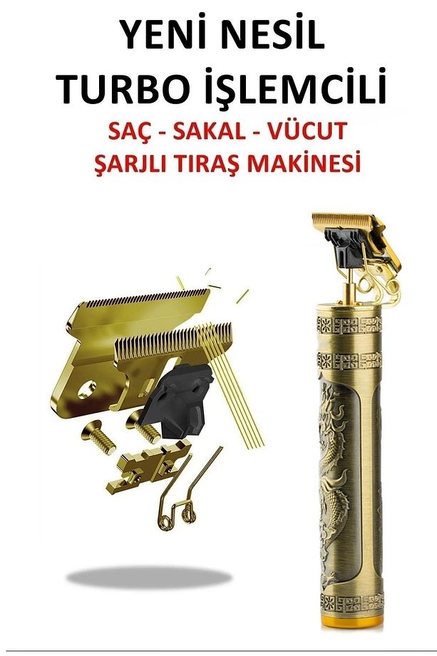 Rf-1805 Prot9 Şarjlı Tıraş Makinesi Saç Sakal Lazer Öncesi Kol Bacak Yanak Koltuk Altı Vücut Jilet - 2