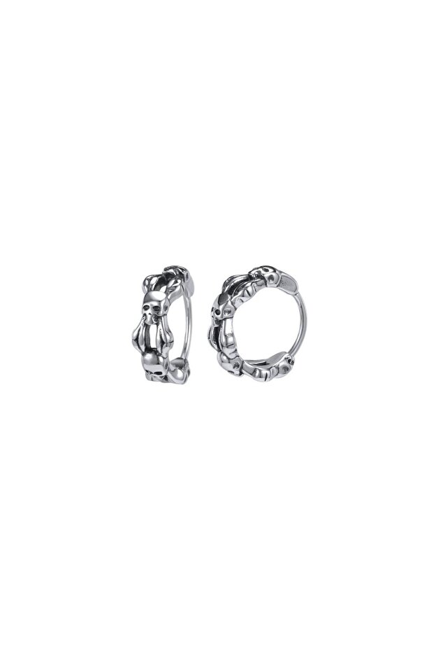 Gothic Skull Biker Vintage Ring Skull Design Stainless & Tarnish Resistant 316L Steel Earring