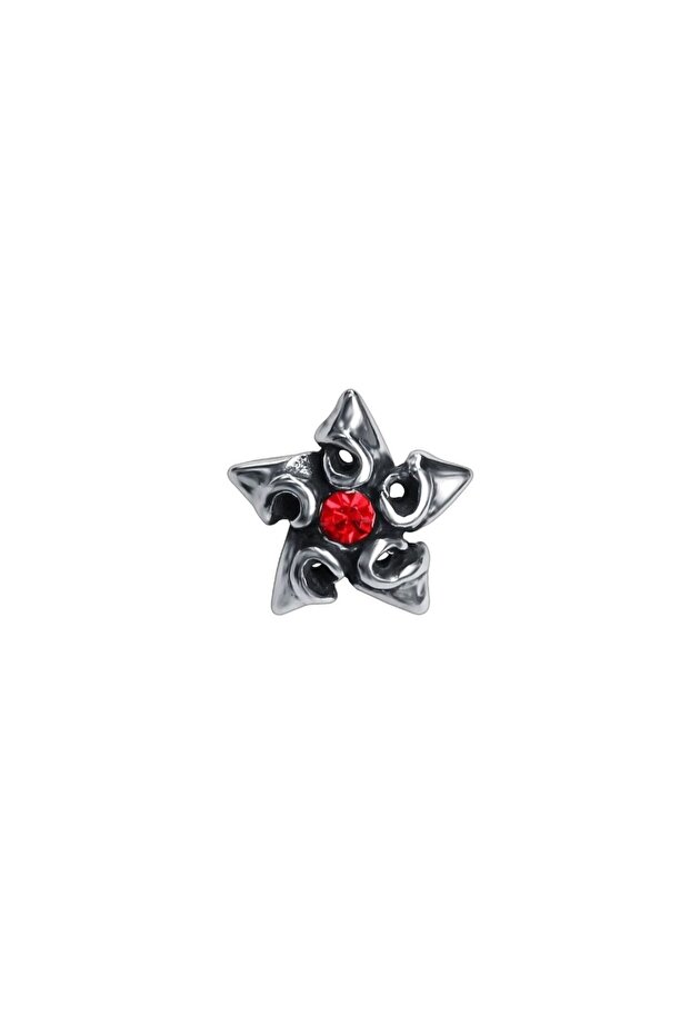 Star Design Gothic Biker Nails Model Stainless & Tarnish Free Zircon Stone Unisex Earrings