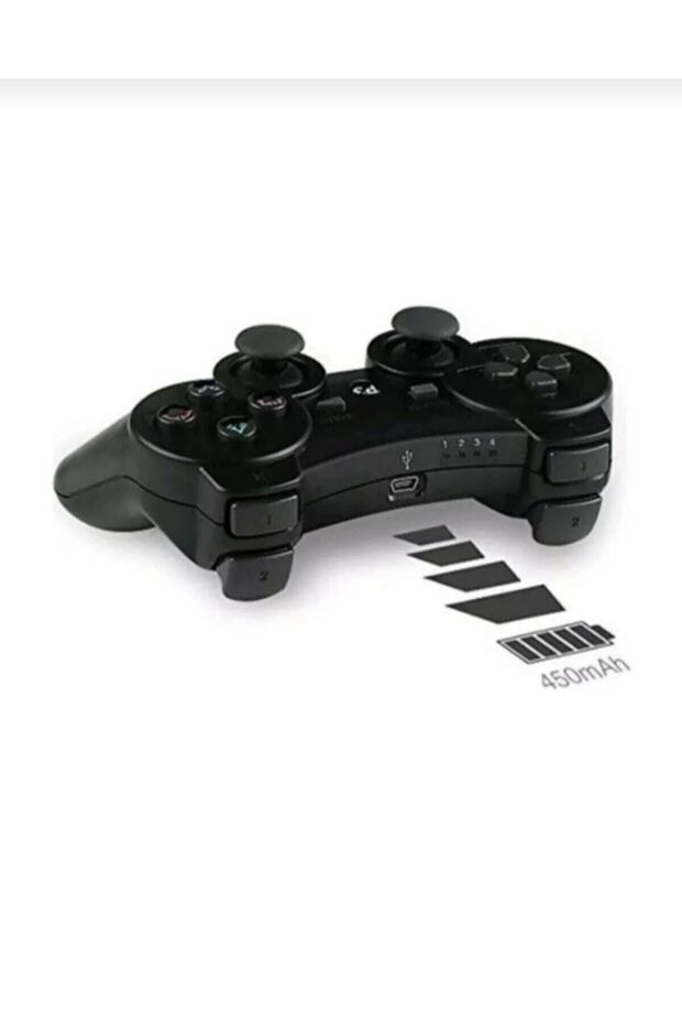 Ps3 Uyumlu Kablosuz Analog Oyun Kolu Joystick - 3