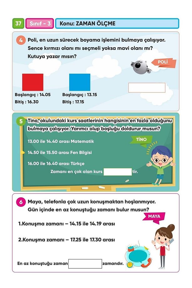 3.Sınıf Matematik Canlanan Soru Bankası (2 adet aynı ürün) - 6