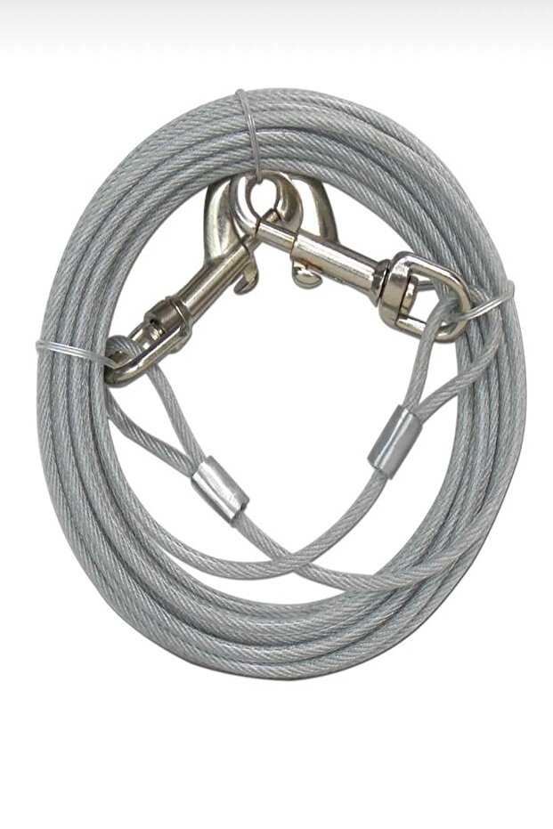 Mm 3 Meters Dog Garden Tethering Steel Rope Transparent Color