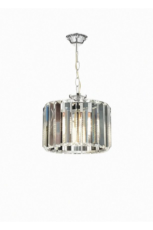 Modern Lüks Kristal Taşlı Krom Avize - 1