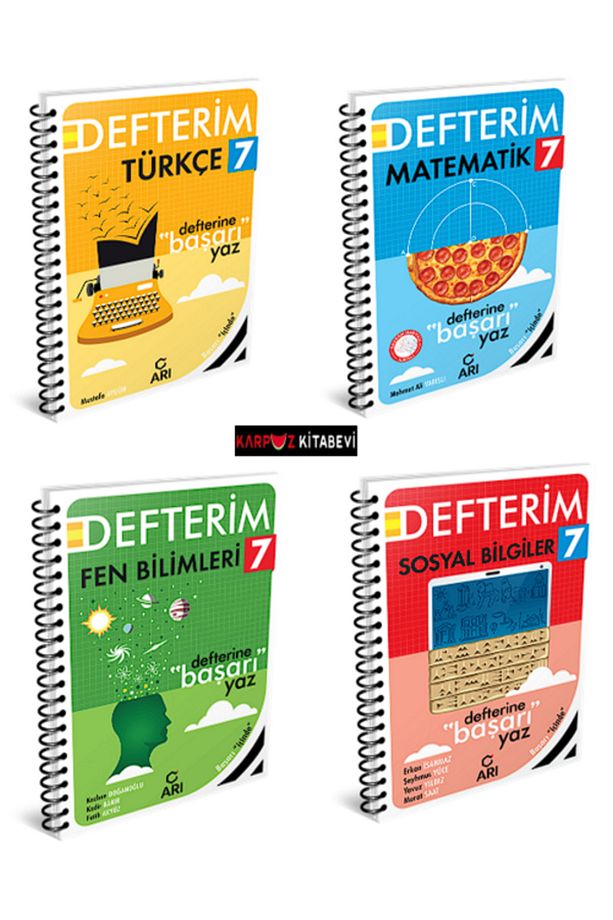 Arı Yayınları 7. Sınıf Akıllı Defter Seti (2024-2025 GÜNCEL BASKI) Ayraç Hediyeli - 1