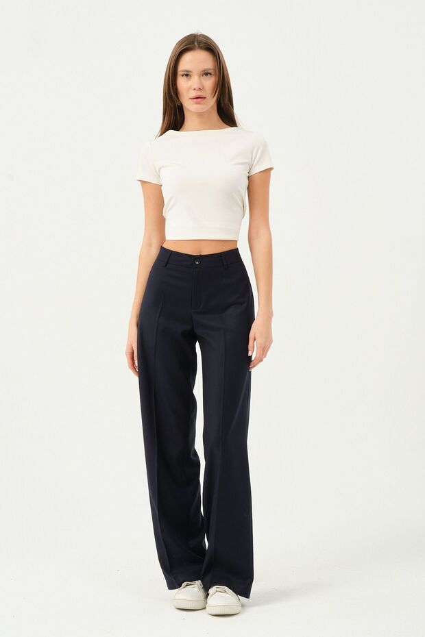 Women's Palazzo Pants Wide Leg High Waist Fabric