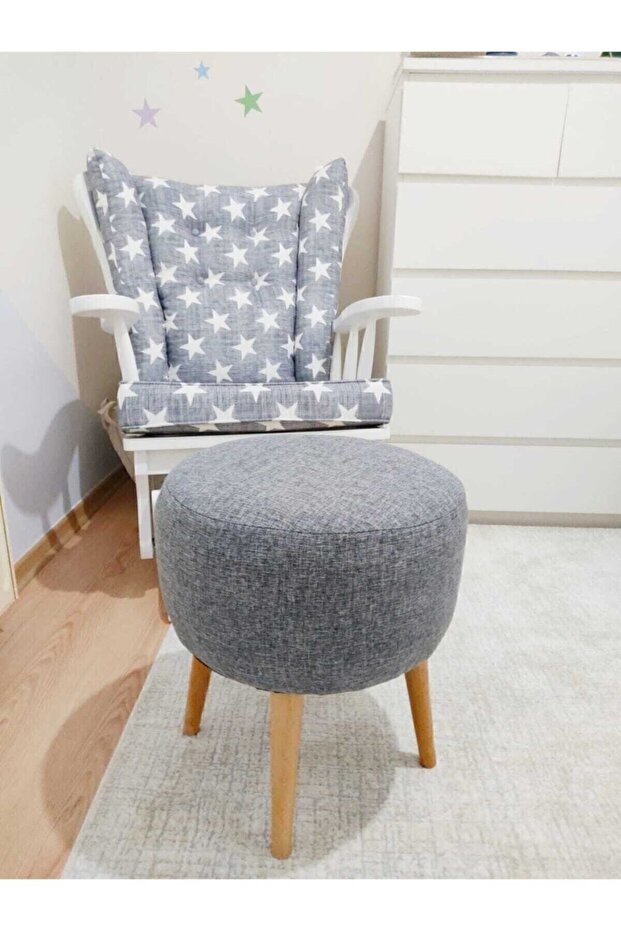 Neta Home Gri Puf & Bench & Tabure - 3