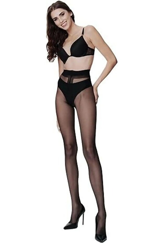 Siyah Külotlu Çorap - 2