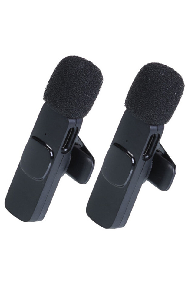 Tüm Cihazlarla Uyumlu Wireless Jaklı Tak Çalıştır Kablosuz Yaka Mikrofonu - 3