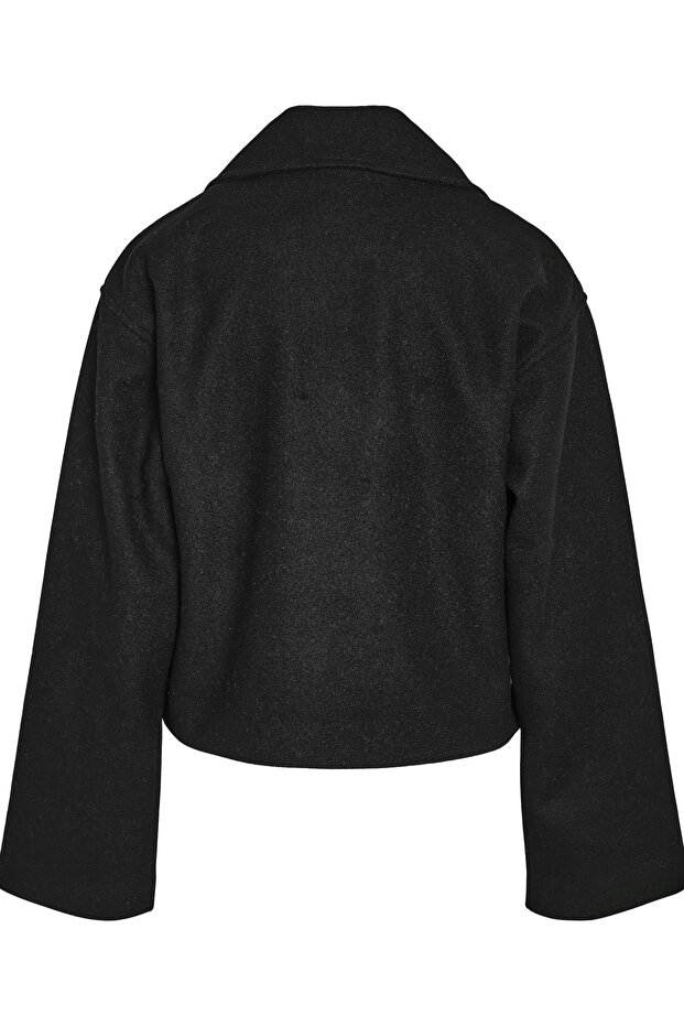 Short Sleeve LDS Jaqueta - Button Detailed, Two Pockets At Front, Without Lining - 2