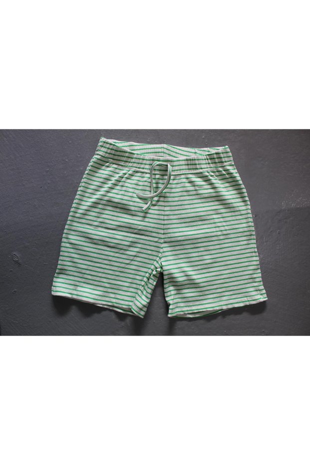 FLEUR WAIST ELASTIC SUS LACE WITH POUCH TRIL TRIL COMBED COTTON SHORTS