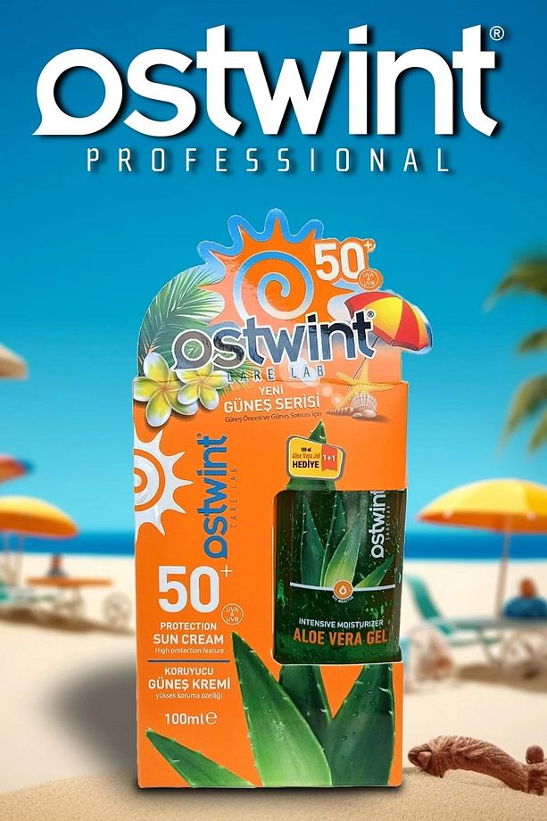 Spf 50 Güneş Kremi 100 ml E Vitaminli Aloe Vera Jel 100 ml Hediyeli - 5