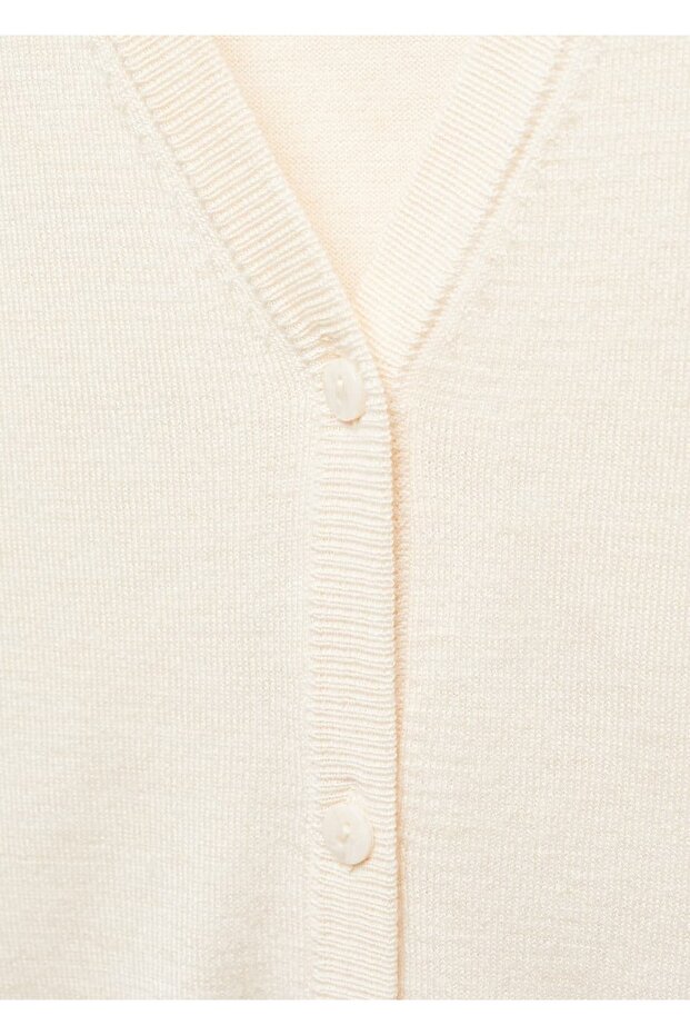 Düğmeli örgü yelek - 5