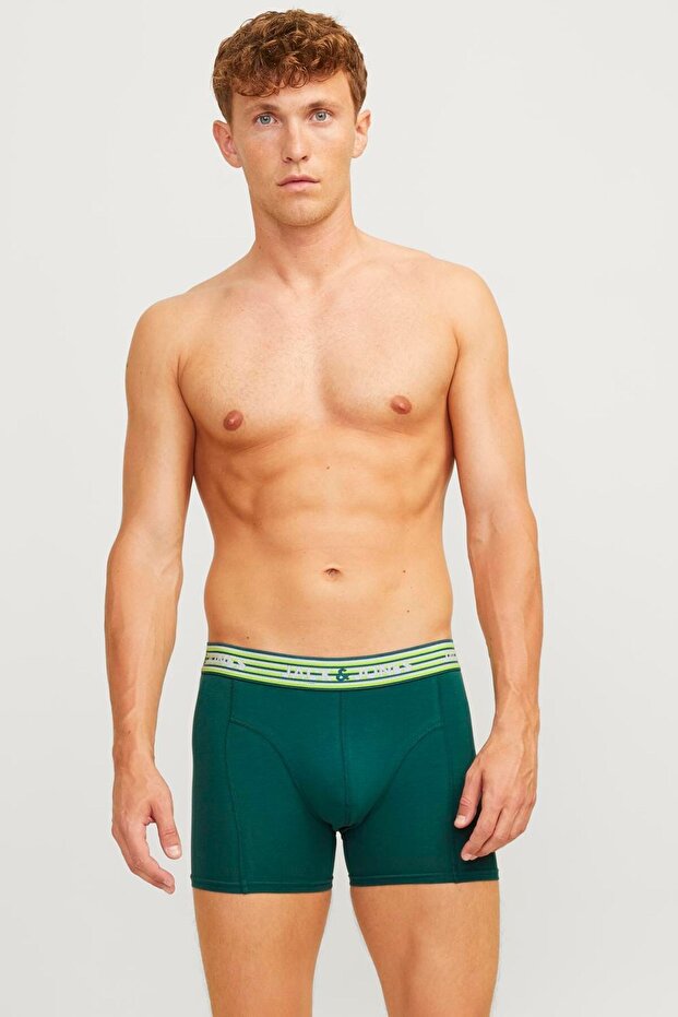 Jacdarvin Solid Trunks 3 lü Boxer 12260070 - 5