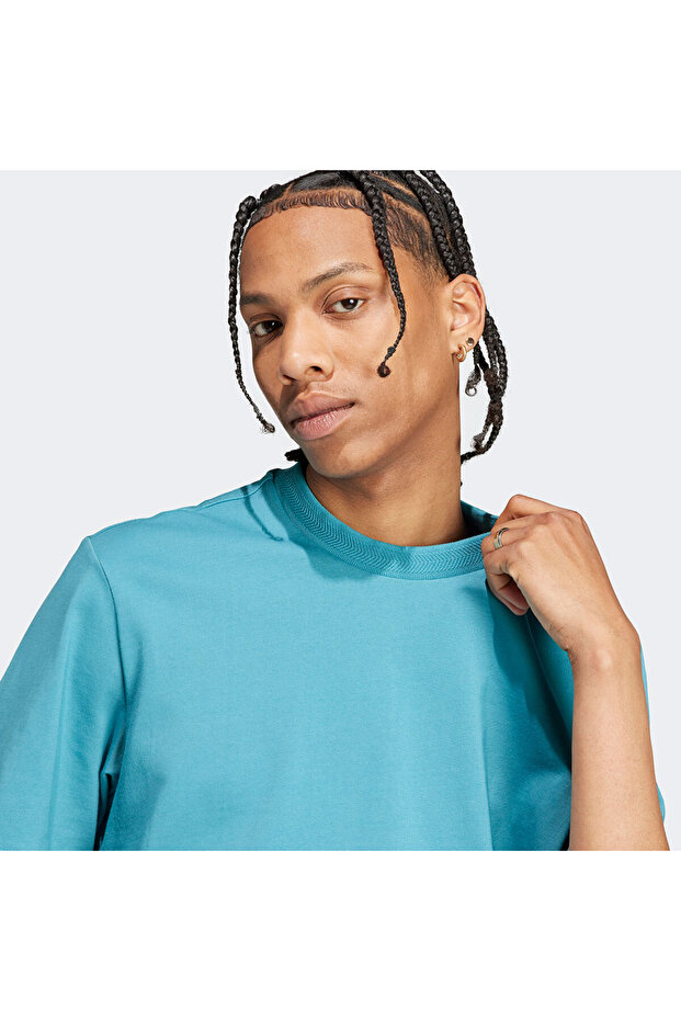 M Lng Q3 Mavi Erkek Tişört Ij9628 - 3