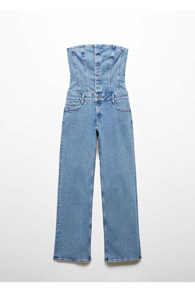 Straplez denim tulum - 3