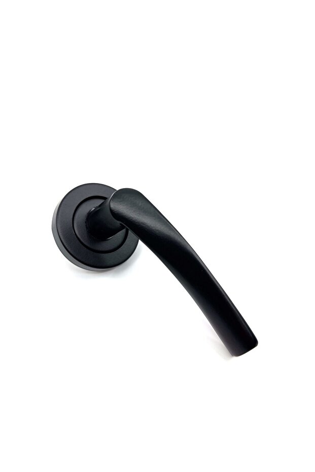 Rozetli Kapı Kolu Mat Siyah ODA - 2