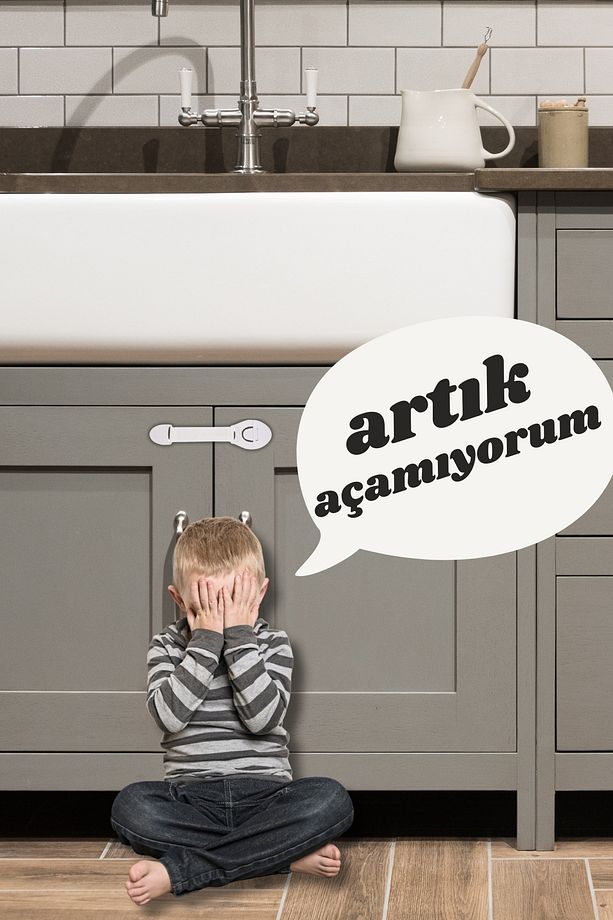 15 Adet Bebek Çocuk Güvenlik Dolap Ve Çekmece Kilidi - 5