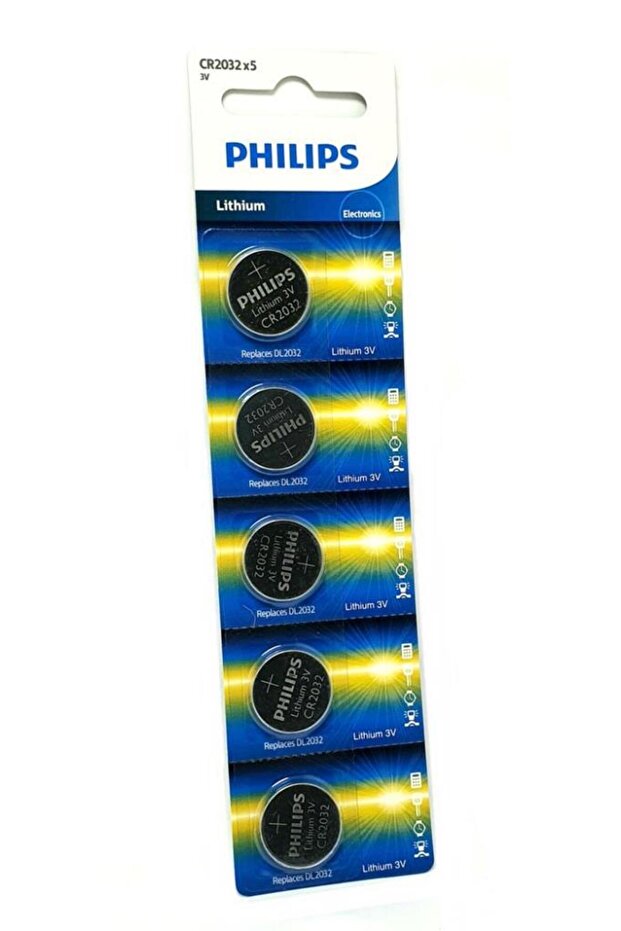 Phılıps Cr2032 3volt Lithium Pil 5adet - 1