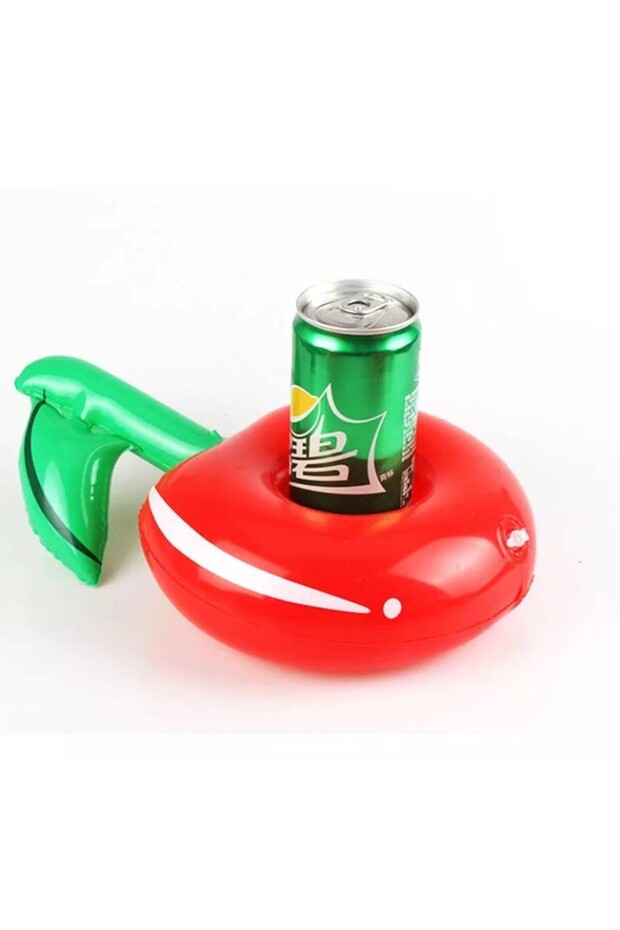Red Apple Pool Toy and Cup Holder, Fun and Practicality in One