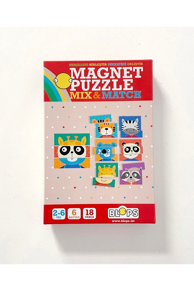 Magnet Puzzle 2 Yaş Dikkat Geliştiren Zeka Oyunu /hayvanlar