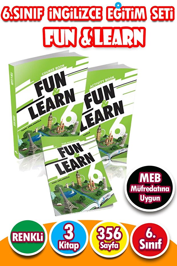 6.مجموعة تدريب اللغة الإنجليزية للفصل FUN & LEARN
