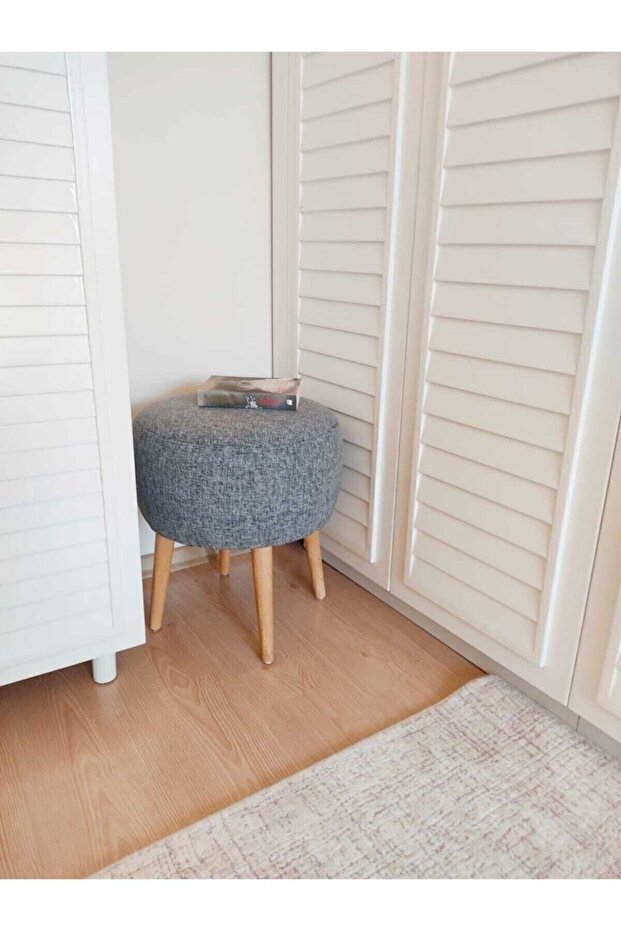 Neta Home Gri Puf & Bench & Tabure - 2