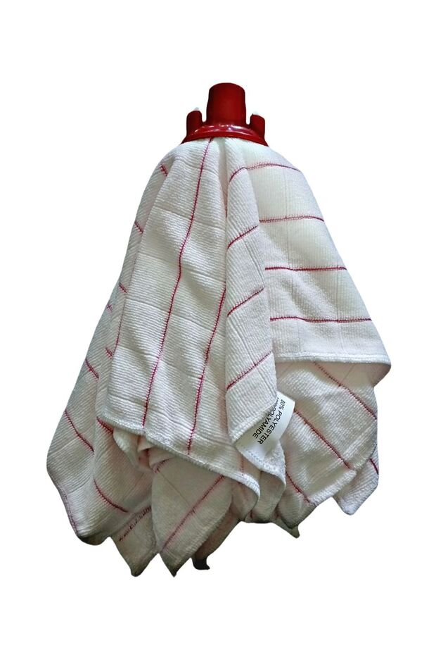 Mikrofiber Çizgili Mop Başı 2 Adet ( %80 Polyester %20 Polyemid )