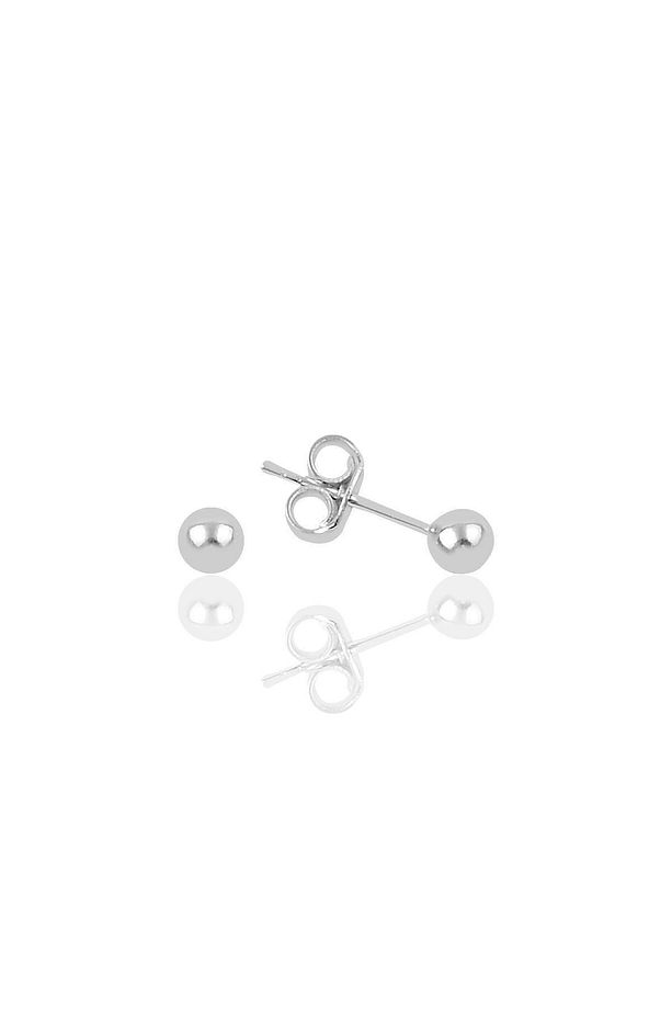 Gümüş 4 Mm Top Küpe Sgtl9785rodaj - 1