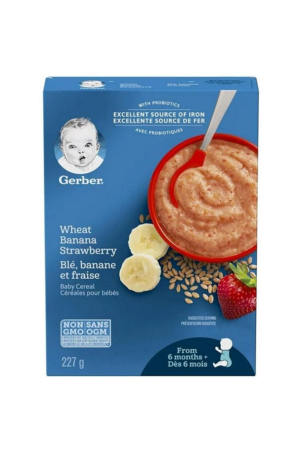 Cereals- Wheat Banana Strawberry-227 Gr- 6. aydan itibaren- 2.aşama - 2
