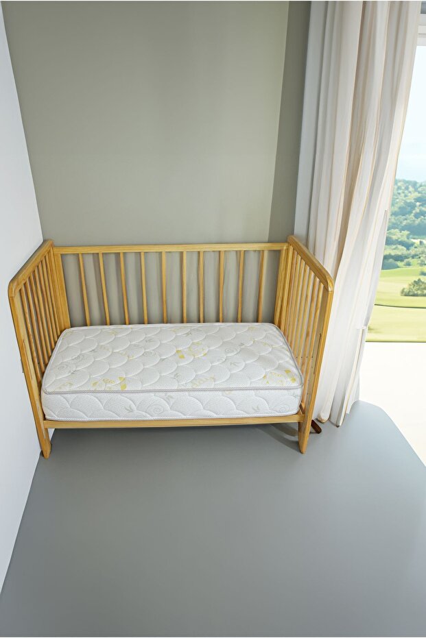 Buddy 10 cm Bebek ve Çocuk Yatağı Sünger Park Yatak Anne Yanı ve Bebek Yatakları Ultra Lüx Full Ortopedik