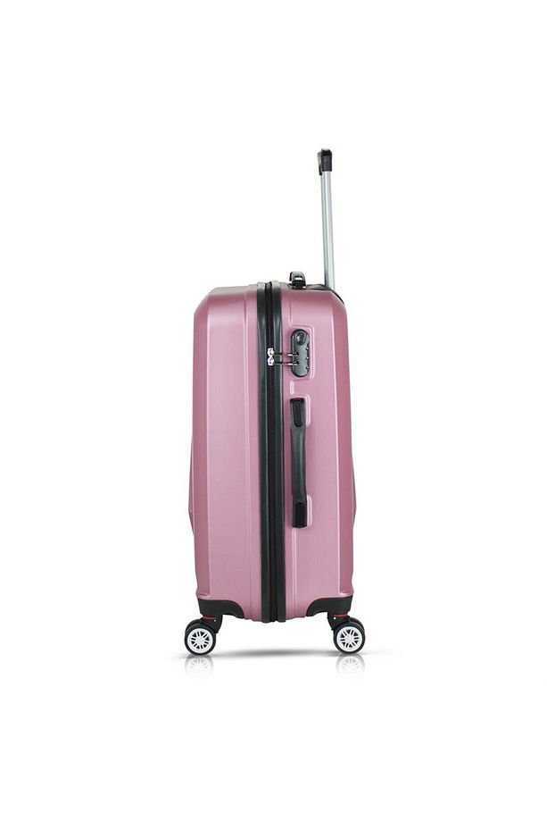 Diamond Abs Kabin Ve Orta Boy Rose Gold 2'li Valiz Seti - 4