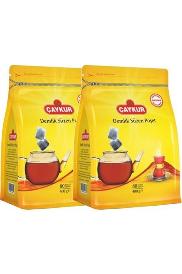 Kolay Demlik Süzen Poşet Çay 80'li 400 Gr X 2 Adet - 1