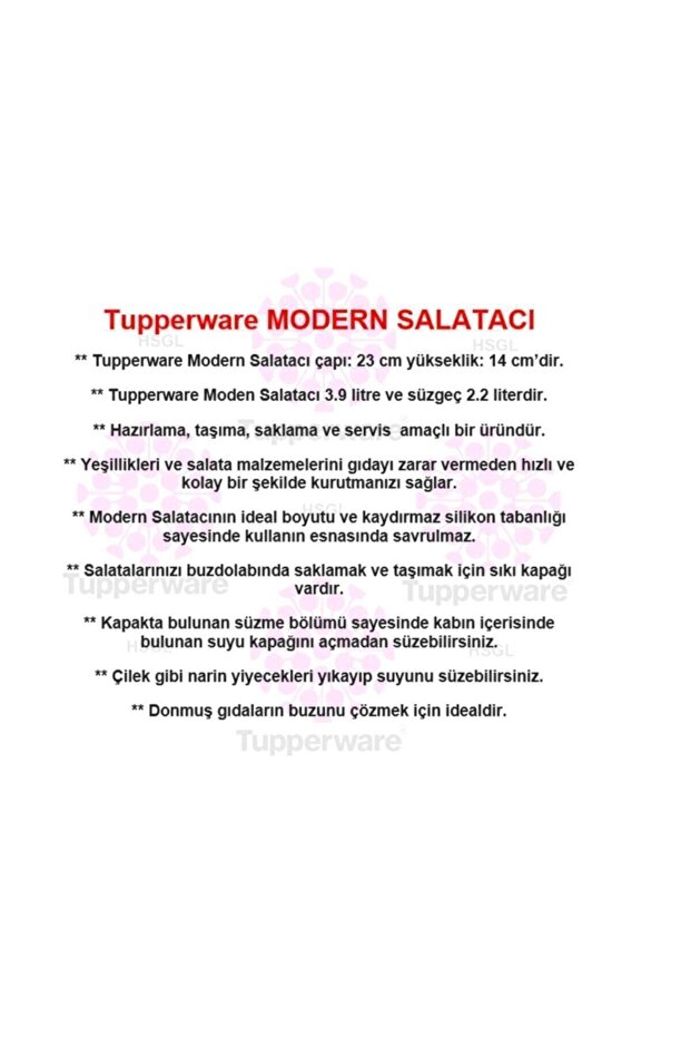 Salata Kurutucusu Ve Sera Set - 4