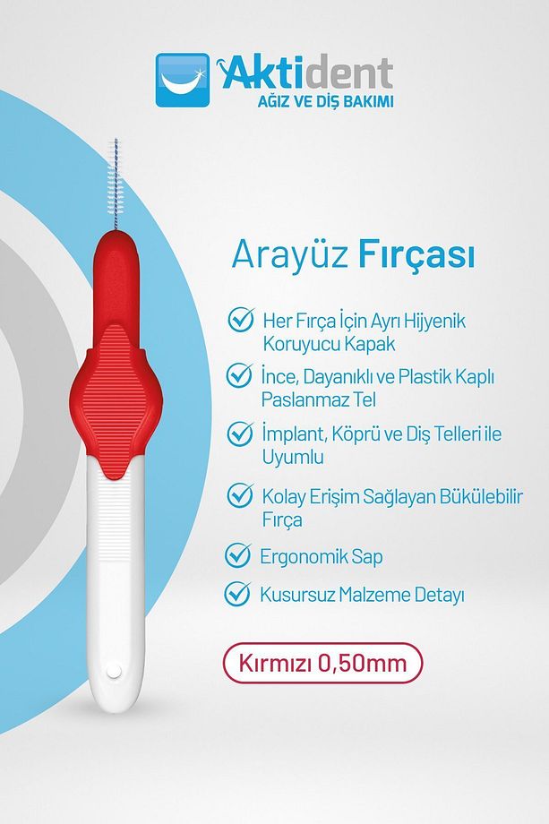 Arayüz Fırça Seti 0,50 Mm Kırmızı 4 Adet - 2