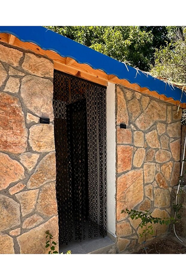 Perde,bambu ,halka,siyah, 90*200 Cm. - 8