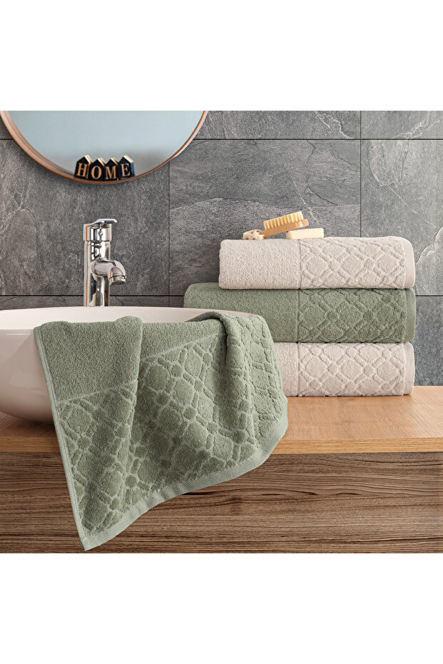 Diana 4 Piece Velvet Boxed Bath Towel Set | Dowry List | Bath Towel | Hand and Face Towel