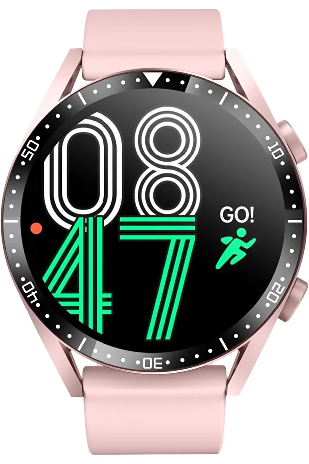 Classic 3 Talk Lite Smartwatch, HR/BP/Oxygen Monitor, Call Function, IP67, 1-Week Battery, Pink - 1