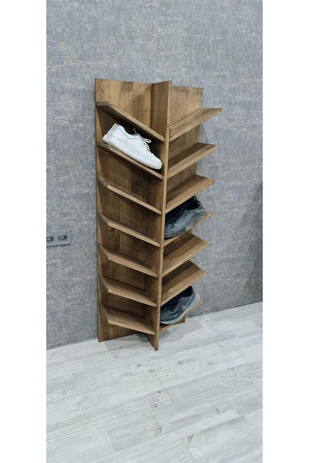 14 Basamaklı Dikey Masif Panel Ayakkabılık - 5