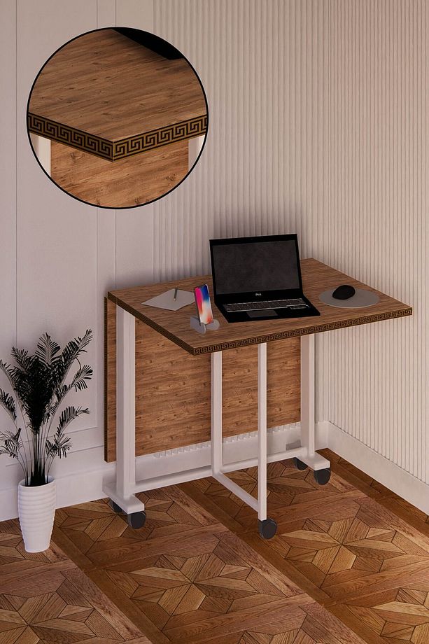 Combo Katlanır Çalışma Masası Yemek Masası Mutfak Masası Ofis Masası Pratik Çok Amaçlı - 1