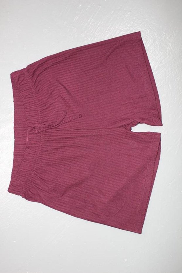 FLEUR WAIST ELASTIC SUS LACE WITH POUCH TRIL TRIL COMBED COTTON SHORTS