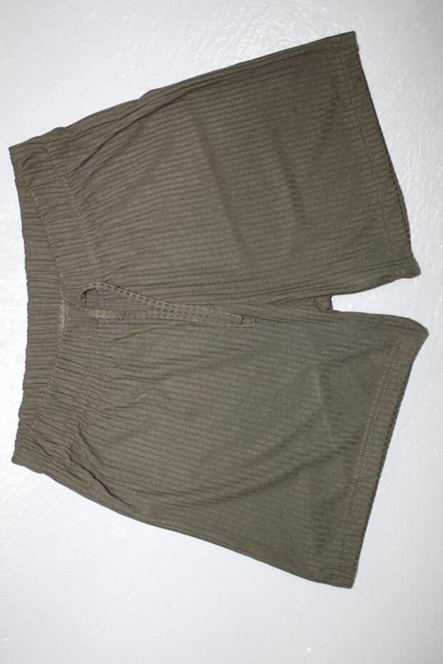 FLEUR WAIST ELASTIC SUS LACE WITH POUCH TRIL TRIL COMBED COTTON SHORTS